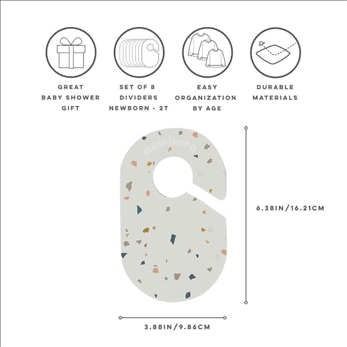3 Sprouts Baby Closet Dividers, Newborn to 2T, 8 Piece Set - Image 3