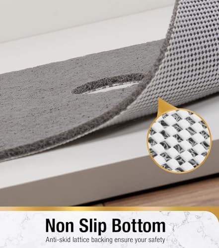 HITSLAM Shower Mat, 32 x 24 Inch Non Slip Bath Mat - Image 3