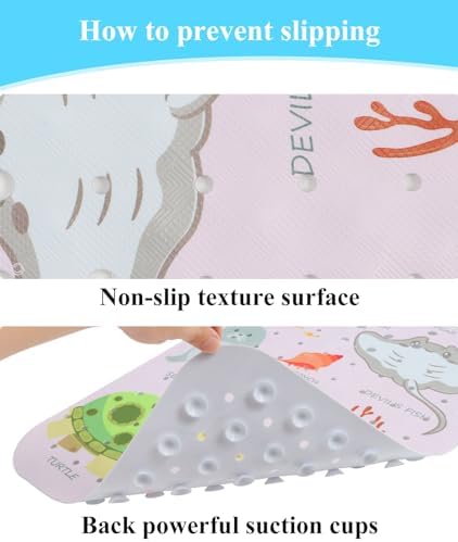 Secopad Bathtub Mat Non Slip, Cute Tub Mat - Image 3