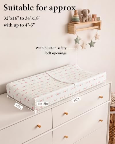 Yoofoss 2-Pack Diaper Changing Pad Cover - Image 3