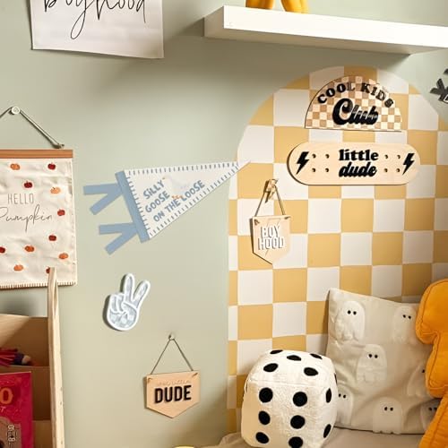 Silly Goose On the Loose Felt Pennant Playroom Banner Wall Decor - Image 3