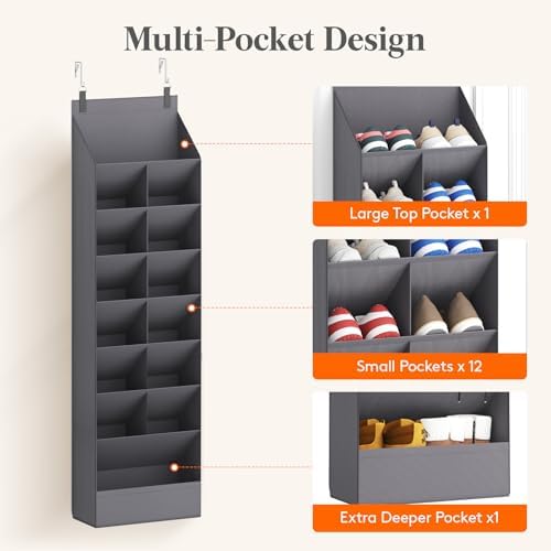 Lifewit 8 Tier Over the Door Shoe Organizer - Image 6