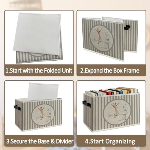 Funny Giraffe Bathroom Foldable Storage Bins Box - Image 5