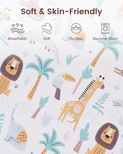 Pack and Play Sheets Fitted, Mini Crib Sheets 38x26 Inch - Image 3