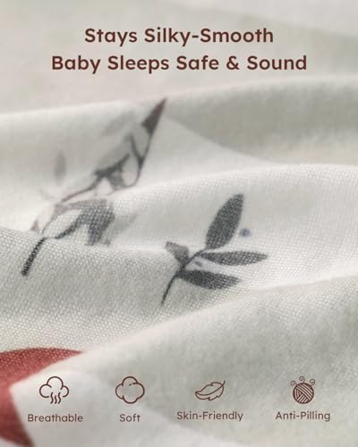 Yoofoss 2-Pack Baby Crib Sheets - Image 2