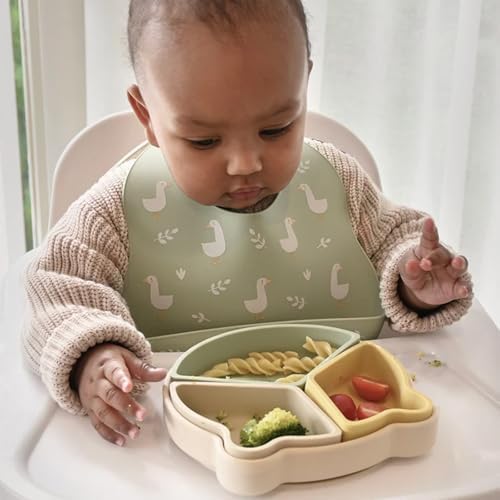Baby Silicone Bibs 2 Sets Baby Bibs - Image 5
