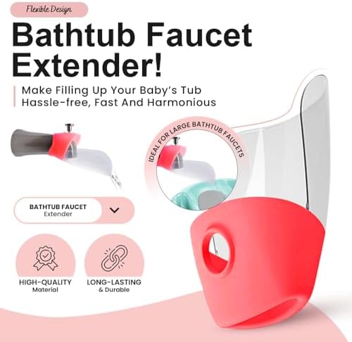 Bath Helper - Bath Tub Faucet Extender - Guides Water Directly from Faucet to - Image 5