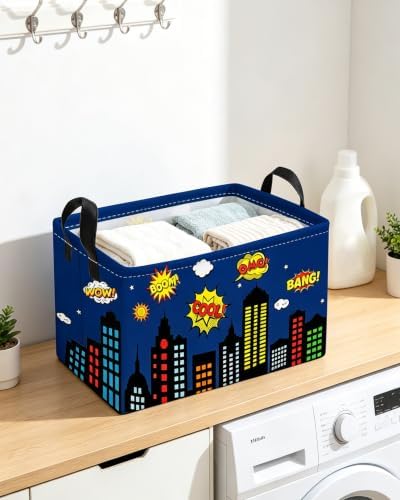 Essme Rectangular Spider Basket, Kids Storage Bins Organizer - Image 3