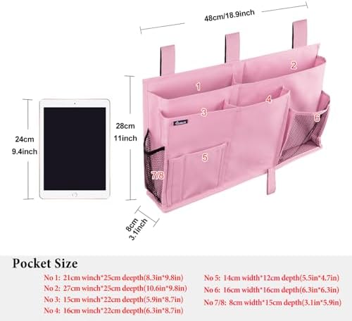 Surblue Caddy Hanging Organizer Bedside Storage Bag - Image 5