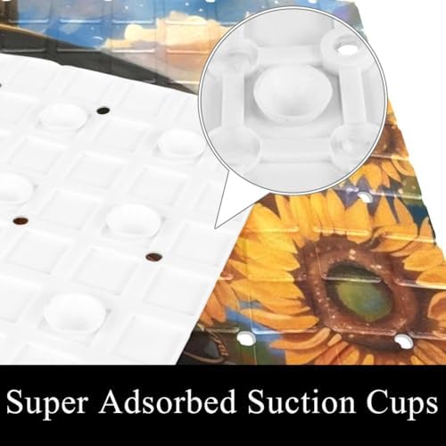Non Slip Bathtub and Shower Mat 26.8x15.1 inch, Bath Mat - Image 3