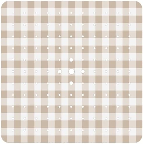Square Shower Mat Non Slip 21x21 Inch, Anti Slip Shower Mat by Denifeiya