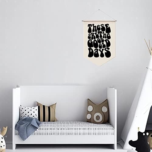 These Are The Good Old Days, 70s Wall Hanging Banner, Trendy Wall Decor - Image 2