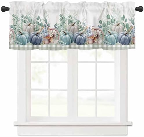 Fall Thanksgiving Kitchen Curtains Valances by VandarllinHomeKitchenDecor