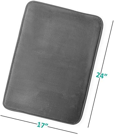 Clara Clark Bathroom Rugs, Velvet Memory Foam Bath Mat, Machine Washable Bath - Image 3