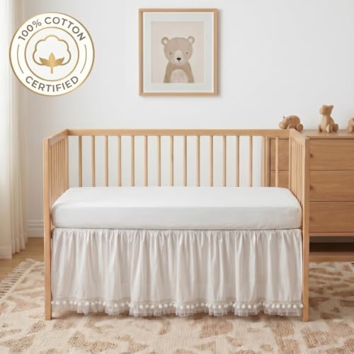 Baby Crib Skirt 100% Cotton - Image 5