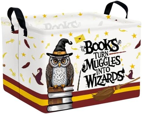 Kid Rectangle Magic Decor Basket Nursery Baby Gift Basket Feather Hat Book by ASKETAM