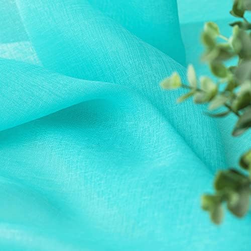 MIULEE Turquoise Window Valance 1 Panel 54W x 18L - Image 5