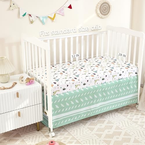 3-Piece Crib Bedding Set for Boys Girls - Image 4