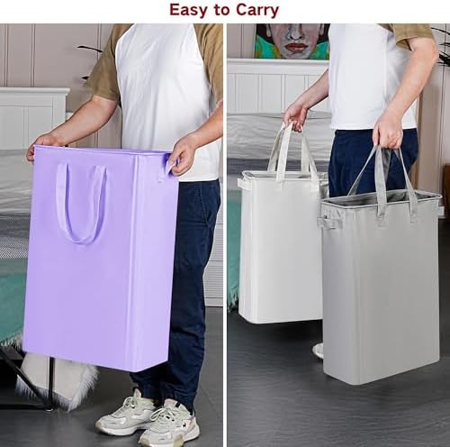 efluky Slim Laundry Basket, Narrow Laundry Hamper - Image 5