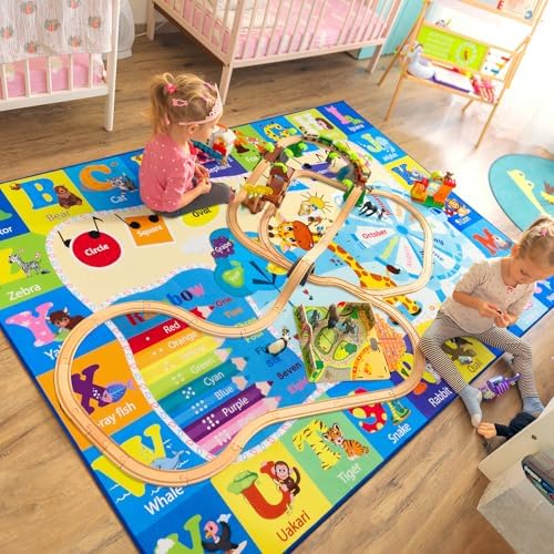 BENRON 6x9 Playroom Rug for Kids Washable, Play Mat - Image 7
