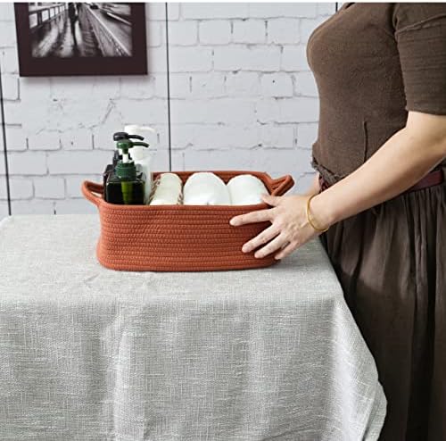 XUANGUO Medium Woven Cotton Rope Storage Basket - Image 2
