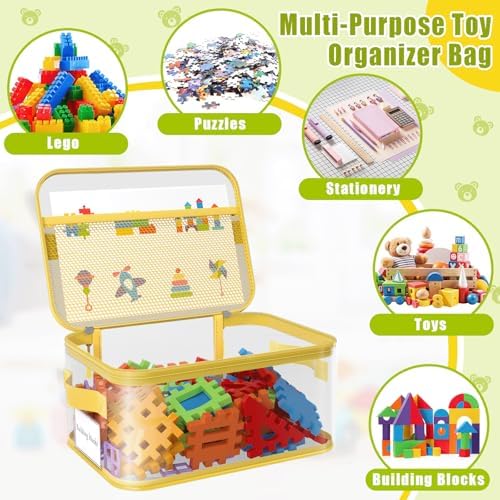 8 Packs Large Clear Toy Storage Bags - Image 5