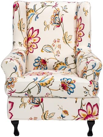 CRFATOP Wingback Chair Covers Wing Armchair Slipcovers by CRFATOP