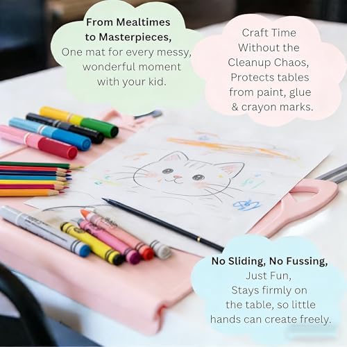 Silicone Toddler Placemat with Teething Table Edge Bumper - Image 6