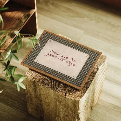 Framed These Are The Good Old Days Wall Art, Vintage Family Inspirational Quote - Image 3