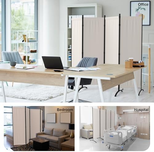 Room Divider 4 Panel Folding Screen Portable Wall - Image 7