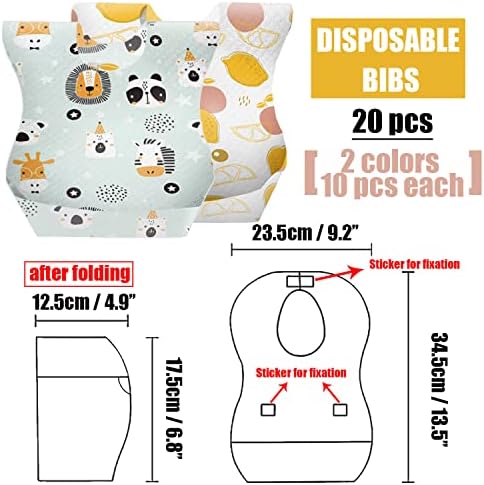 40 pcs Disposable Bibs and Placemats - Image 2