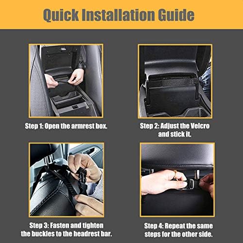 Guoord Bling Car Net Pocket PU Leather Handbag Holder - Image 6