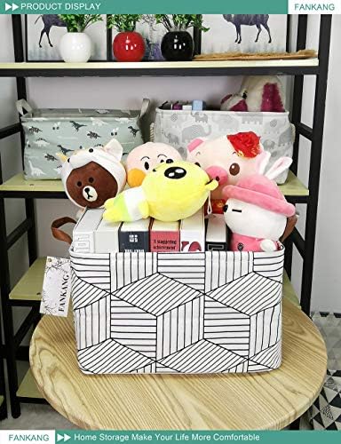 Rectangular Diamond Storage Bin Nursery Hamper - Image 4