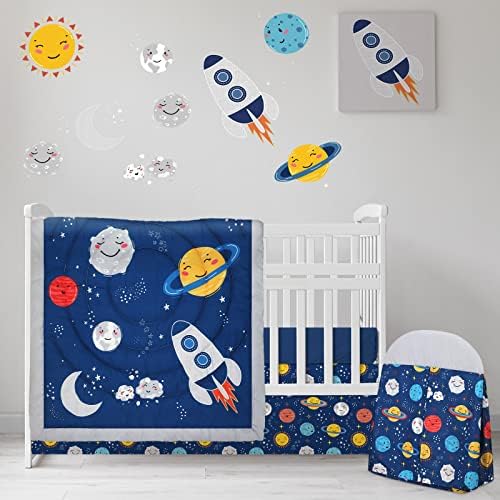 Rtteri 4 Pieces Baby Crib Bedding Set, Standard Nursery Size Soft by Rtteri