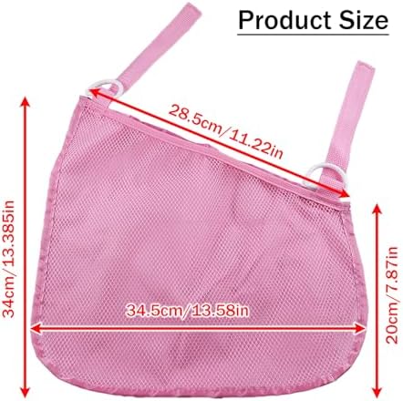 2PCS Universal Side Sling Stroller Cargo Net, Portable Storage Mesh Bag - Image 2
