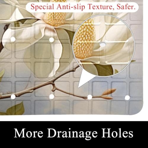 Shower Mat Bathtub Mat, 26.8x15.1 inch, Non-Slip Bath Mat - Image 2