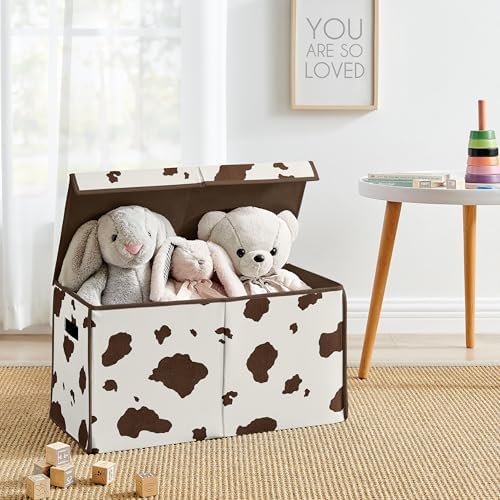 Sweet Jojo Designs Wild West Cow Print Boy Small Fabric Toy Bin Storage Box - Image 2