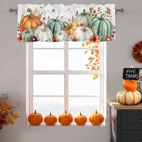 Fall Thanksgiving Kitchen Curtains Valances - Image 6