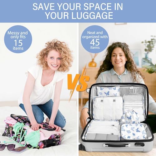 KPX 8 Set Packing Cubes for Travel, Luggage Packing Organizers Accessories - Image 5