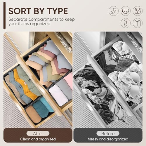 12 Pcs Drawer Organizer Clothes – Dresser Organizers - Image 3