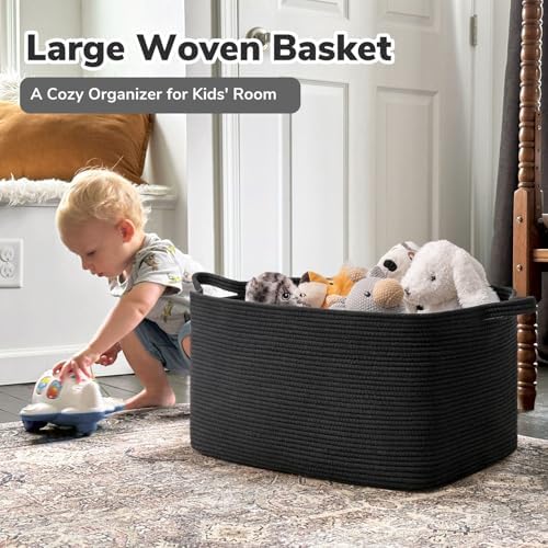 Goodpick Large Woven Rope Blanket Basket - Image 2