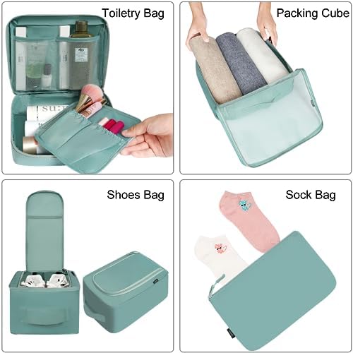 BAGAIL 8 Set Packing Cubes Luggage Packing Organizers - Image 3