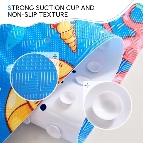 Vannokor Baby Bath Mat for Tub Non Slip Kids, 40 X 16 Inch Extra Long Bathtub - Image 7