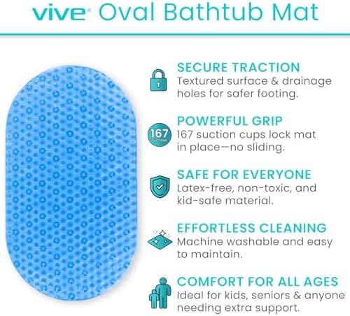Vive Oval Bathtub Mat - Image 2