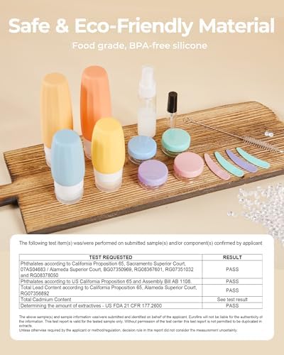 BAGSMART 18 Pack TSA Approved Travel Bottles - Image 3