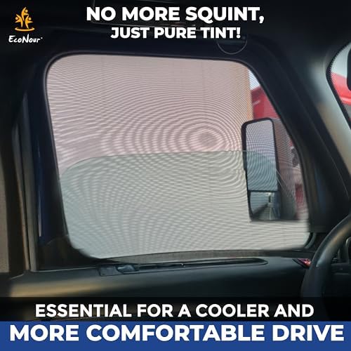 EcoNour Truck Side Window Shade Mesh Sunshade - Image 2