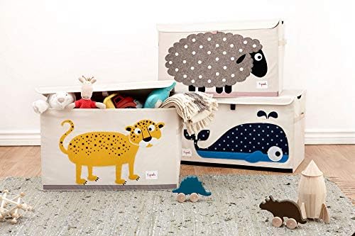 3 Sprouts Large Toy Chest, Lid and Handles, Collapsible Bin - Image 4