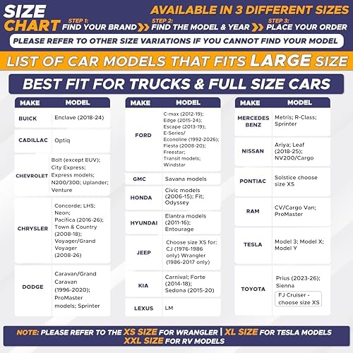 EcoNour 2-Piece Foldable Truck Window Sun Shade, UV & Heat Protection - Image 3