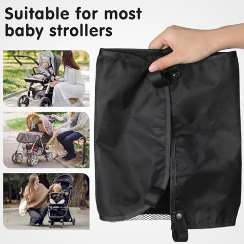 VICASKY Baby Stroller Storage Basket, Pushchair Organizer Net Bag - Image 3