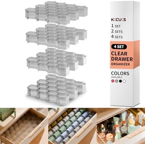 Honeycomb Separator Adjustable Drawer Organizer Divider by Kocuos+